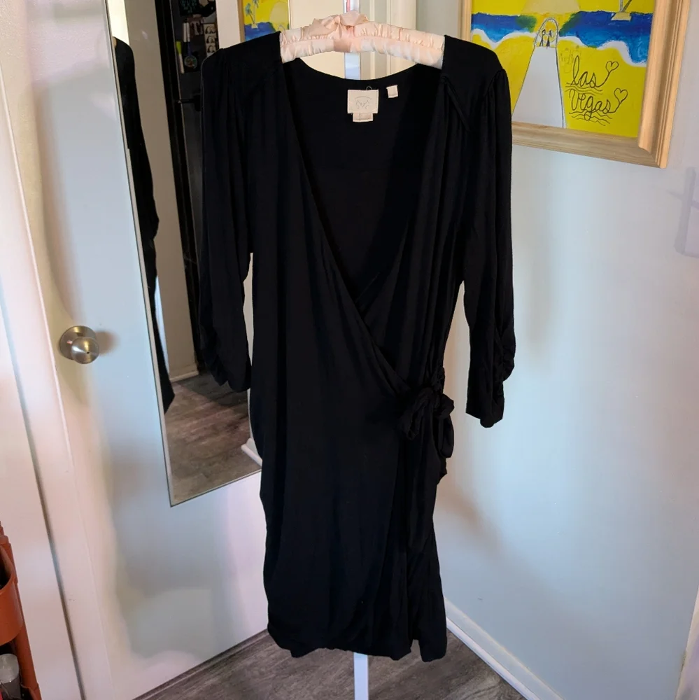 Anthropologie Vanessa Virgina Faux Wrap Dress - Picture 2 of 8